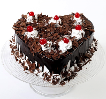 Flakey Hearts Black Forest cake